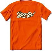 Biertje! T-Shirt | Bier Kleding | Feest | Drank | Grappig Verjaardag Cadeau | - Oranje - M