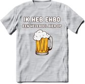 Ik Heb EHBO T-Shirt | Bier Kleding | Feest | Drank | Grappig Verjaardag Cadeau | - Licht Grijs - Gemaleerd - XXL