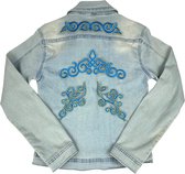 Venetiaans Kant Cosplay Sequins Strijk Applicatie Patch Licht Blauw Set 2 x B 9 x H 18 cm Licht Blauw