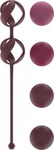 Love Story - Vervangbare Vaginale Ballen Set - 100% Silicone - Valkyrie - Donkerrood