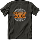 2009 Limited Edition Ring T-Shirt | Zilver - Goud | Grappig Verjaardag en Feest Cadeau Shirt | Dames - Heren - Unisex | Tshirt Kleding Kado | - Donker Grijs - L