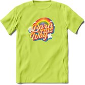 Born This Way | Pride T-Shirt | Grappig LHBTIQ+ / LGBTQ / Gay / Homo / Lesbi Cadeau Shirt | Dames - Heren - Unisex | Tshirt Kleding Kado | - Groen - L
