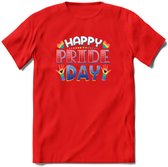 Pride Day | Pride T-Shirt | Grappig LHBTIQ+ / LGBTQ / Gay / Homo / Lesbi Cadeau Shirt | Dames - Heren - Unisex | Tshirt Kleding Kado | - Rood - XL