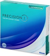 Precision1 for Astigmatism (90 lenzen) Sterkte: -2.25, BC: 8.50, DIA: 14.50, cilinder: -1.25, as: 180°
