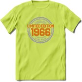 1966 Limited Edition Ring T-Shirt | Zilver - Goud | Grappig Verjaardag en Feest Cadeau Shirt | Dames - Heren - Unisex | Tshirt Kleding Kado | - Groen - M