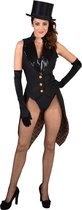 Magic By Freddy's - Jaren 20 Danseressen Kostuum - Sexy Circus Showgirl Selena Vrouw - zwart - Medium - Carnavalskleding - Verkleedkleding