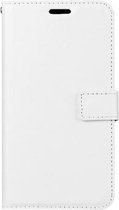 Étui LuxeBass adapté pour LG K4 2017 - Bookcase Wit - Etui portefeuille - Bibliothèque - Couverture de livre - Étui de livre - Couverture de livre