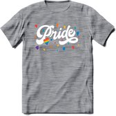 Pride T-Shirt | Grappig LHBTIQ+ / LGBTQ / Gay / Homo / Lesbi Cadeau Shirt | Dames - Heren - Unisex | Tshirt Kleding Kado | - Donker Grijs - Gemaleerd - XL