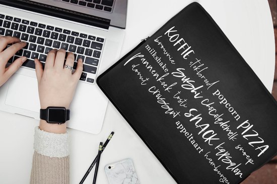 Housse pour ordinateur portable 15 pouces - Cuisine - Nourriture - Citations - Housse pour ordinateur portable - Cadeau pour femme