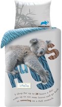 Housse de couette Animal Planet Koala - Simple - 140 x 200 cm - Katoen