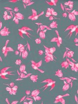 Decopatch papier roze zwaluw