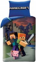 Minecraft - Housse de couette - une personne - 140 x 200 cm - Multi