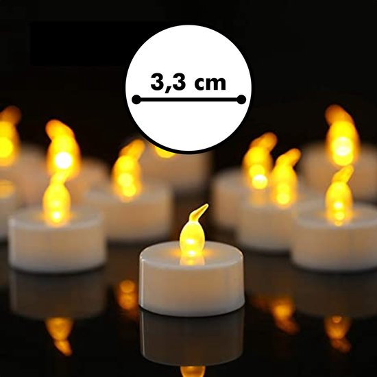 Eeuwigdurend Wereldwijd spontaan LED Theelichtjes – 24 Waxinelichtjes op Batterij | bol.com