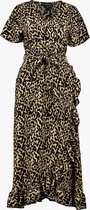 TwoDay dames maxi jurk met luipaardprint - Beige - Maat M