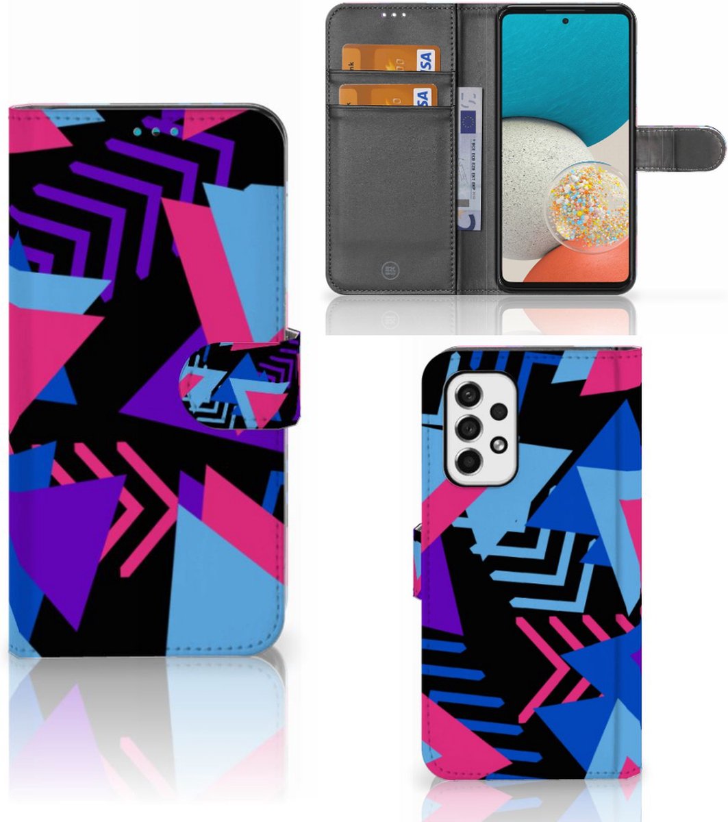 Boekhoesje voor Samsung Galaxy A53 Book Case Funky Triangle