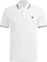 WE Fashion Heren slim fit polo van piquékatoen