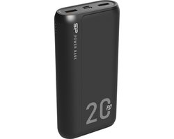 Silicon Power QS15 Dual USB - USB-C Powerbank 20.000 mAh Power Delivery 18W - Zwart