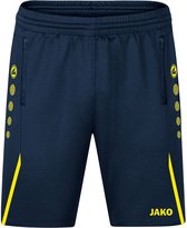 Jako Challenge Trainingsshort Kinderen - Marine / Fluogeel