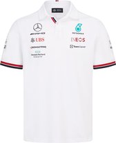 Mercedes Polo 2022 Wit maat XXL - Formule 1 - Lewis Hamilton