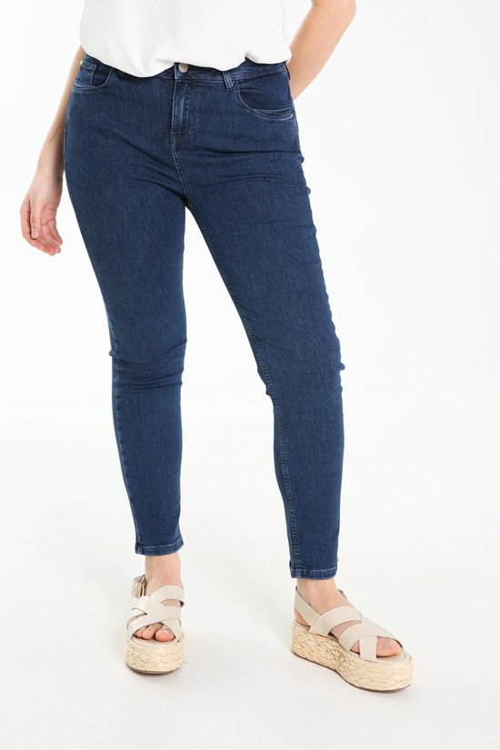 Cassis Dames Slim jeans met strassteentjes - Broek - Maat 44 | bol.com
