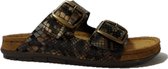 Rohde Slipper 5858 Python Zwart Brons Zacht Voetbed - 6½ / 40