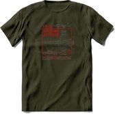 Vliegtuig T-Shirt | Unisex leger Kleding | Dames - Heren Straaljager shirt | Army F16 | Grappig bouwpakket Cadeau | - Leger Groen - L