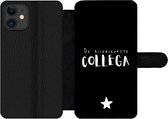 Bookcase Geschikt voor iPhone 11 telefoonhoesje - Spreuken - De allerleukste collega - Collega - Quotes - Met vakjes - Wallet case met magneetsluiting