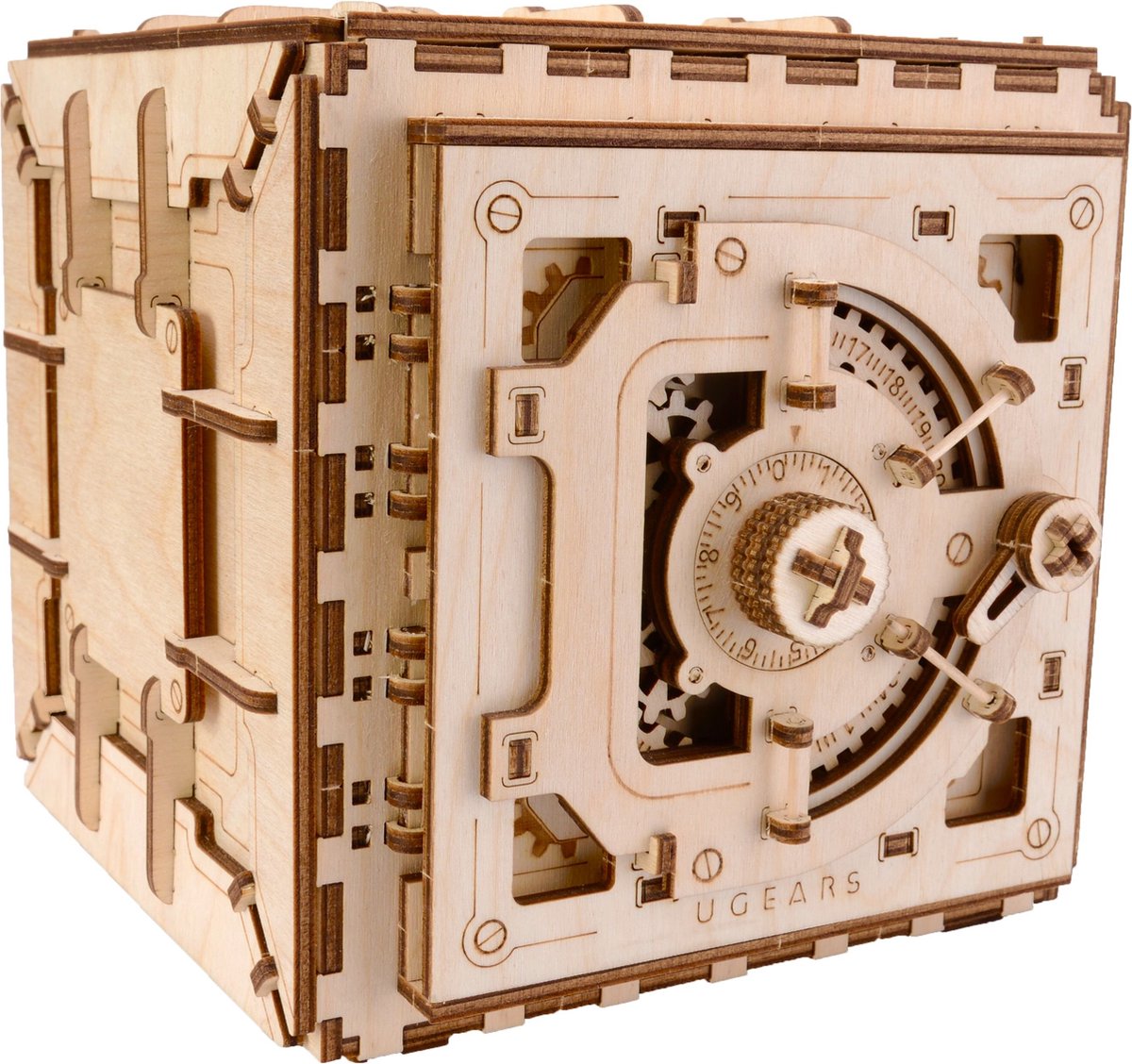 UGEARS 3D Modelbouw - Kluis - Mechanisch Bouwpakket Hout - Educatief Speelgoed — afbeelding 2