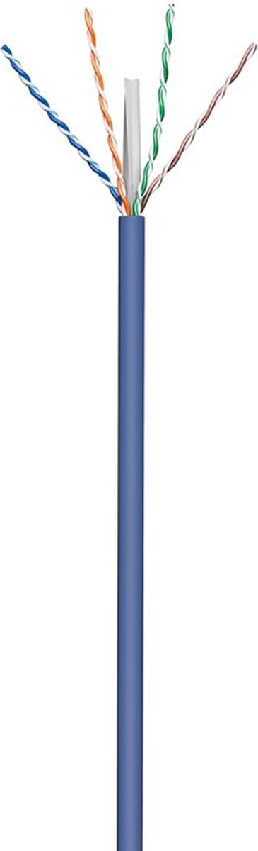 Goobay CAT6A Netwerkkabel - Zonder connector - blauw - 100 m