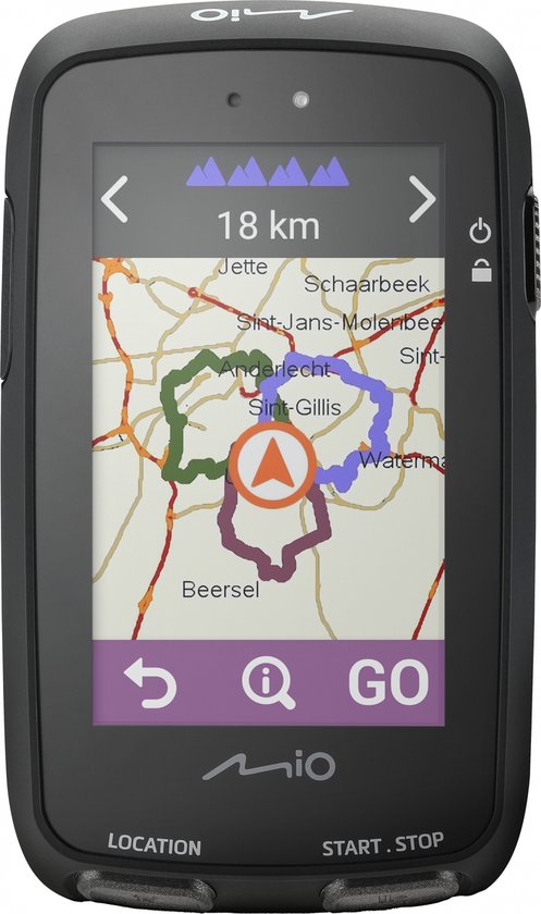 Mio Cyclo Discover Pal 7,11 cm (2.8") GPS de bicyclette sans fil Noir