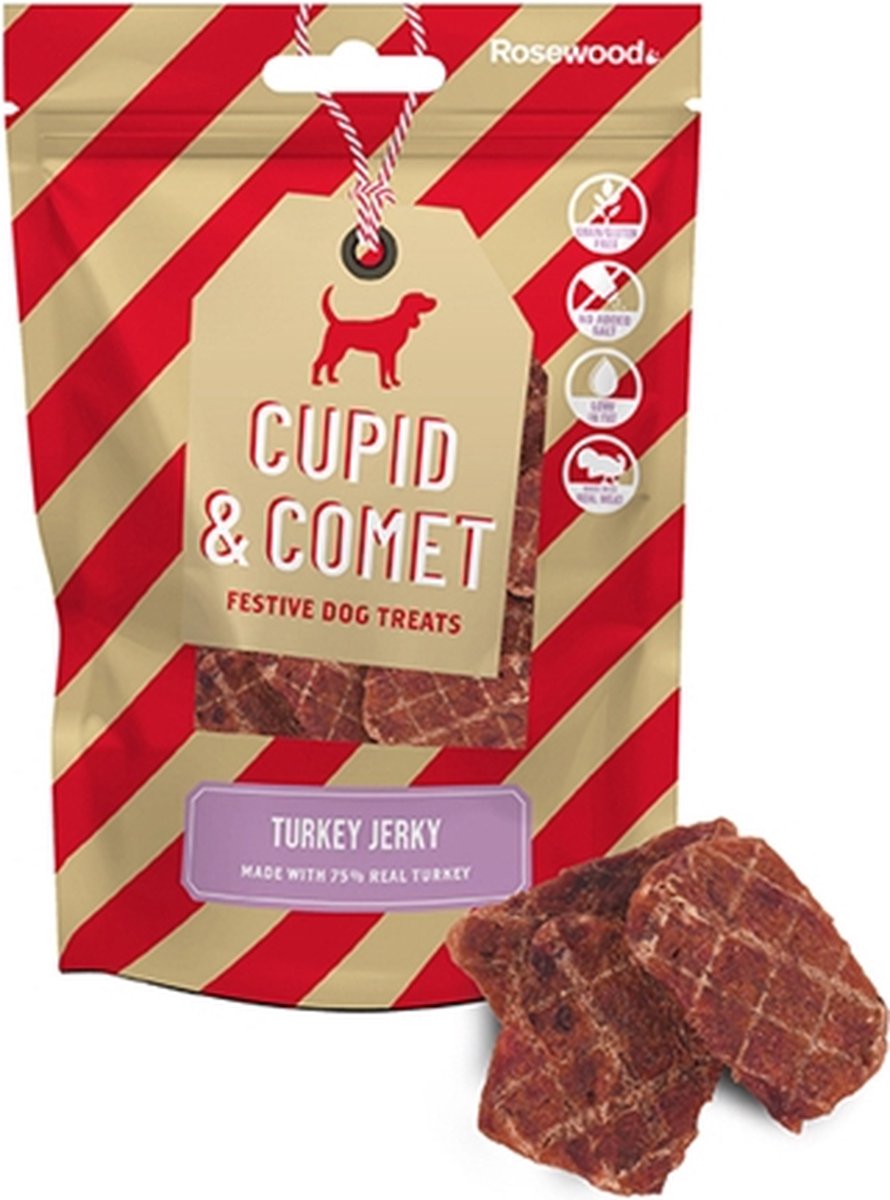 Cupid & comet turkey jerky kalkoen
