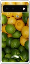 6F hoesje - geschikt voor Google Pixel 6 -  Transparant TPU Case - Lemon & Lime #ffffff