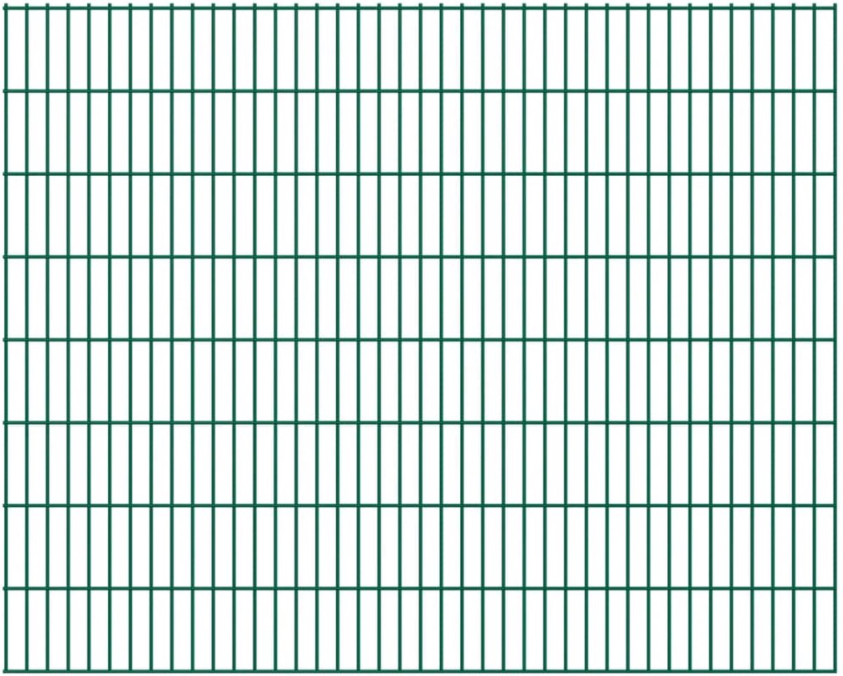 Decoways - Dubbelstaafmatten 2,008x1,63 m 10 m (totale lengte) groen