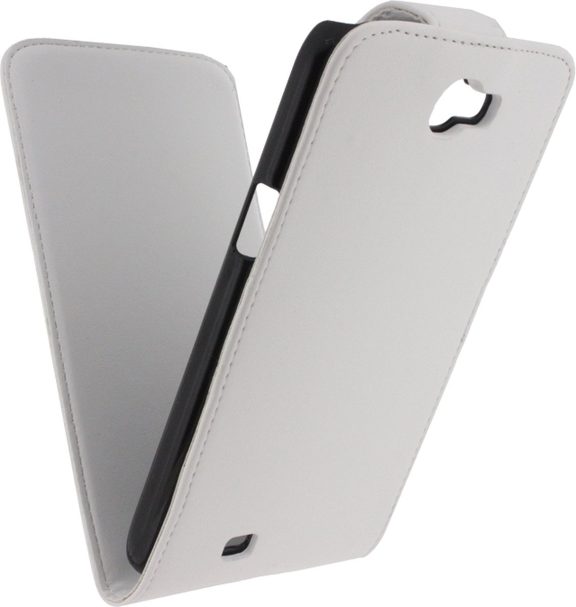 Xccess Leather Flip Case Samsung Galaxy Note II N7100 White