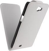 Xccess Leather Flip Case Samsung Galaxy Note II N7100 White