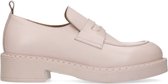 Sacha - Dames - Roze leren loafers - Maat 38