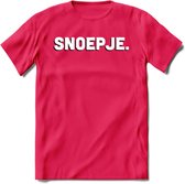 Snoepje - Valentijn T-Shirt | Grappig Valentijnsdag Cadeautje voor Hem en Haar | Dames - Heren - Unisex | Kleding Cadeau | - Roze - XL