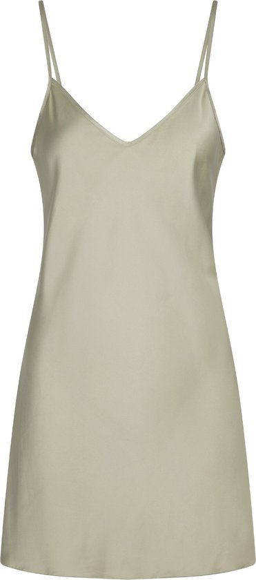 LingaDore - Satin Chemise Gray-Green - maat XS - Grijs/Groen