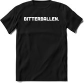 Bitterballen - Snack T-Shirt | Grappig Verjaardag Kleding Cadeau | Eten En Snoep Shirt | Dames - Heren - Unisex Tshirt | - Zwart - XXL