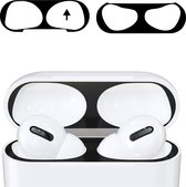 kwmobile anti-stof sticker geschikt voor Apple AirPods 3 - Stofbeschermer in zwart