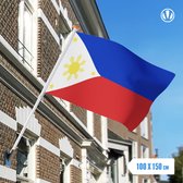 Vlag Filipijnen 100x150cm - Glanspoly