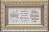 Islamitische lijst Ayet-el Kursi - Surah Nazar - Surah Bereket Wit / Goud