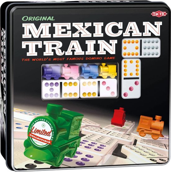 Tactic - Mexican Train Tin Box - Dominospel - in blik | Games | bol