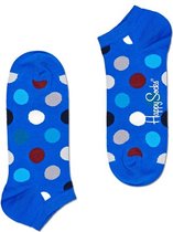 Happy Socks Dots Low Sokken, Blauw - Maat 41-46