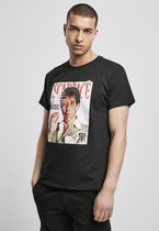 Urban Classics Scarface Heren Tshirt -XXL- Scarface Magazine Cover Zwart