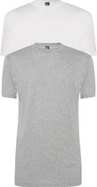 Alan Red - 2-Pack T-Shirts Virginia Wit Grijs - L - Regular-fit