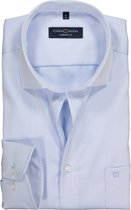CASA MODA comfort fit overhemd - mouwlengte 72 cm - lichtblauw twill - Strijkvrij - Boordmaat: 44