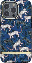 Richmond & Finch - Trendy iPhone 13 Pro Hoesje - blue leopard