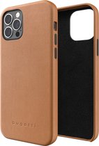 bugatti Porto Full Wrap Case volnerf leer hoesje voor iPhone 12 en iPhone 12 Pro - bruin