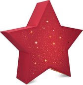 Navaris LED étoile lumineuse avec cordon d'alimentation - blanc chaud - 31x33x10cm - lampe étoile décorative avec interrupteur - idéale pour Noël - éclairage de décoration de fenêtre rouge